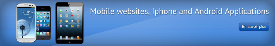 Mobile websites, Iphone and Android Applications